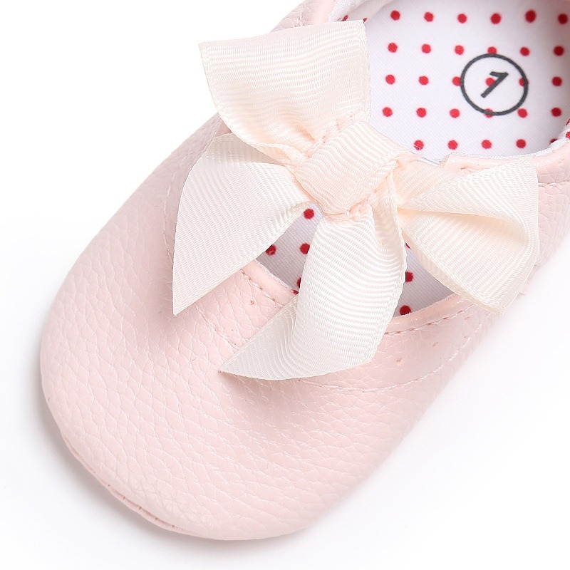 Baby Girls Bow Soft Sole Prewalker Party Shoes (0 to 12 months)_img_1