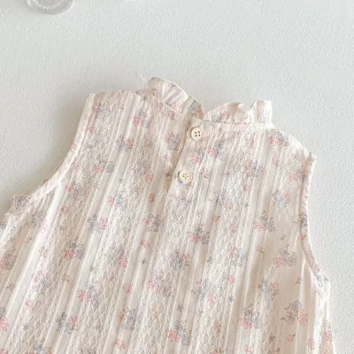 Baby Girl Floral Ruffle Soft Sleeveless Princess Party Dress (0 to 5 years) for yours ANGEL_img_6