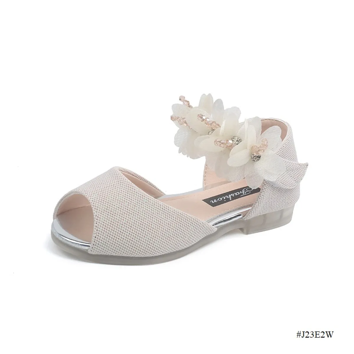 Kids Girls Flower Princess Sandal – Soft Comfortable Party Shoes for Baby Girls (1.5