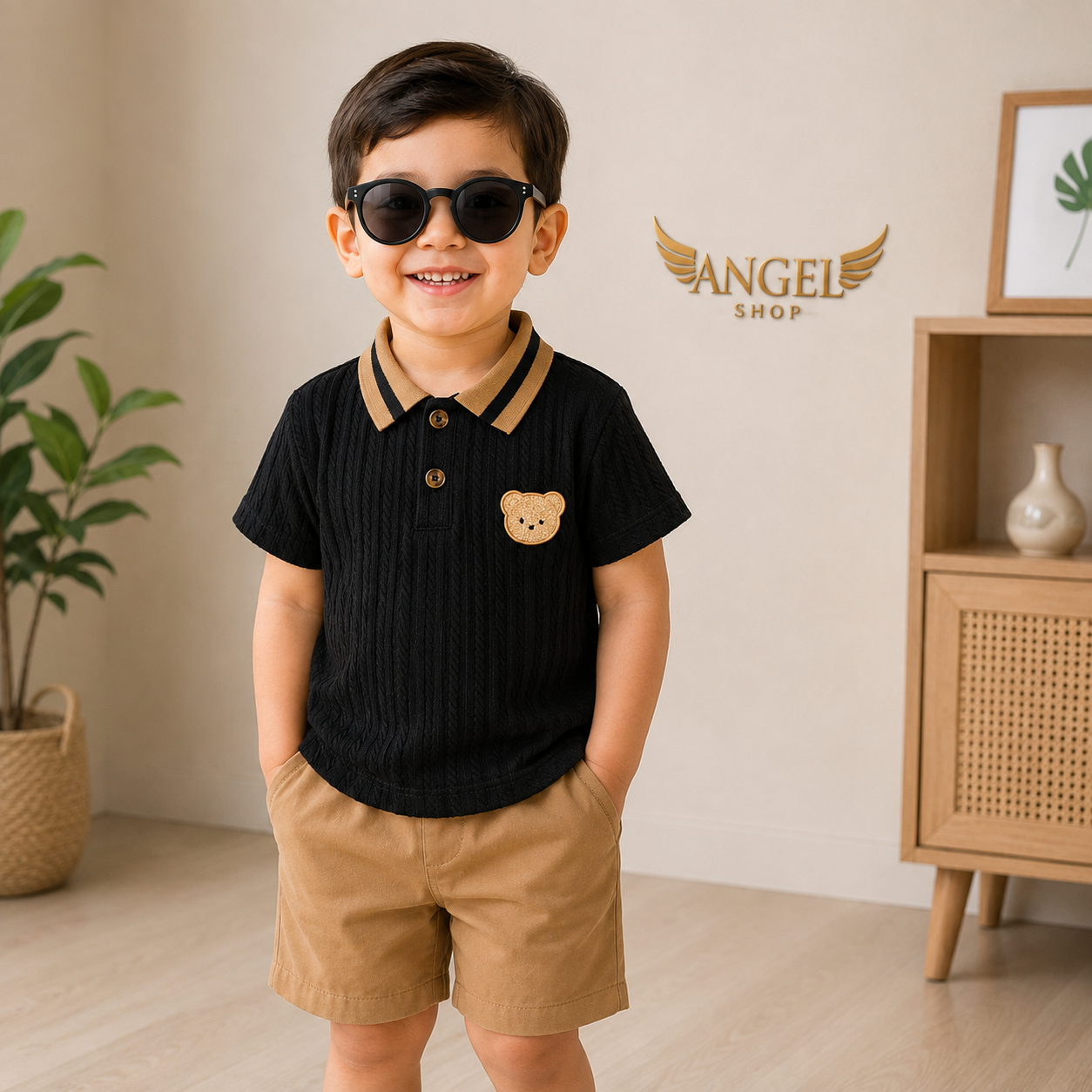 Baby Boys Summer Casual Polo Shirt & Shorts Set (3–24 Months)_img_1
