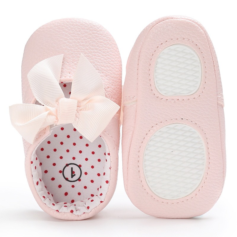 Baby Girls Bow Soft Sole Prewalker Party Shoes (0 to 12 months)_img_2