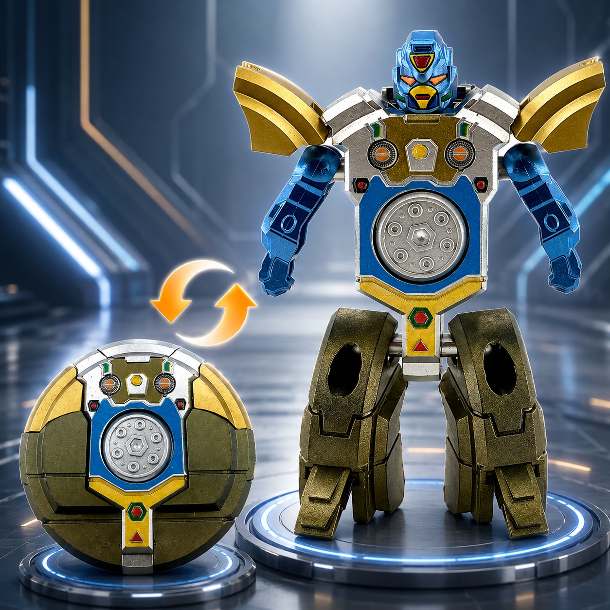 2-In-1 Transforming Robot Disc Toy For Kids | Robot & Disc Mode_img_5