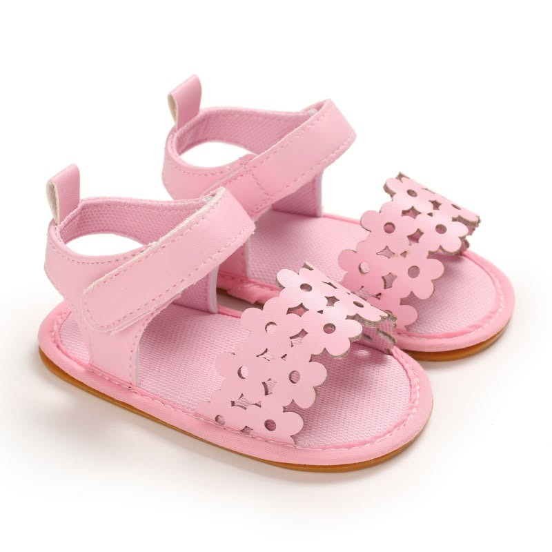 Baby Oxford Sandals for Girls | Soft Sole Anti-Slip First Walker Shoes (6–18 Months)
