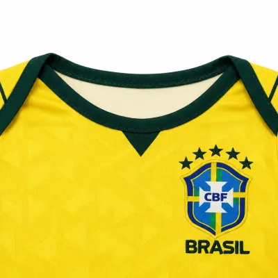 Baby Brazil World Cup 2026 Home/ Away Jersey Romper Dress - Soft Cotton Football Jersey Bodysuit (0 to 12 months)_img_6