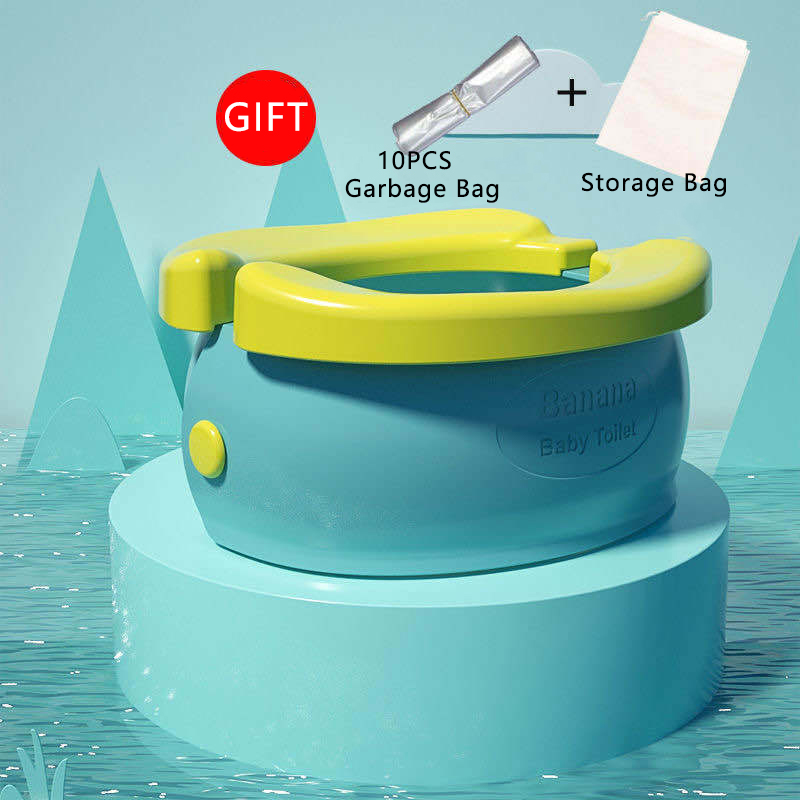 Baby Foldable Travel Potty Seat with 10PCS Garbage Bags & Storage Bag | Portable Toddler Toilet_img_17