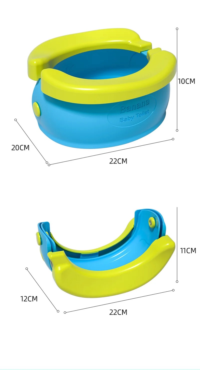 Baby Foldable Travel Potty Seat with 10PCS Garbage Bags & Storage Bag | Portable Toddler Toilet_img_3