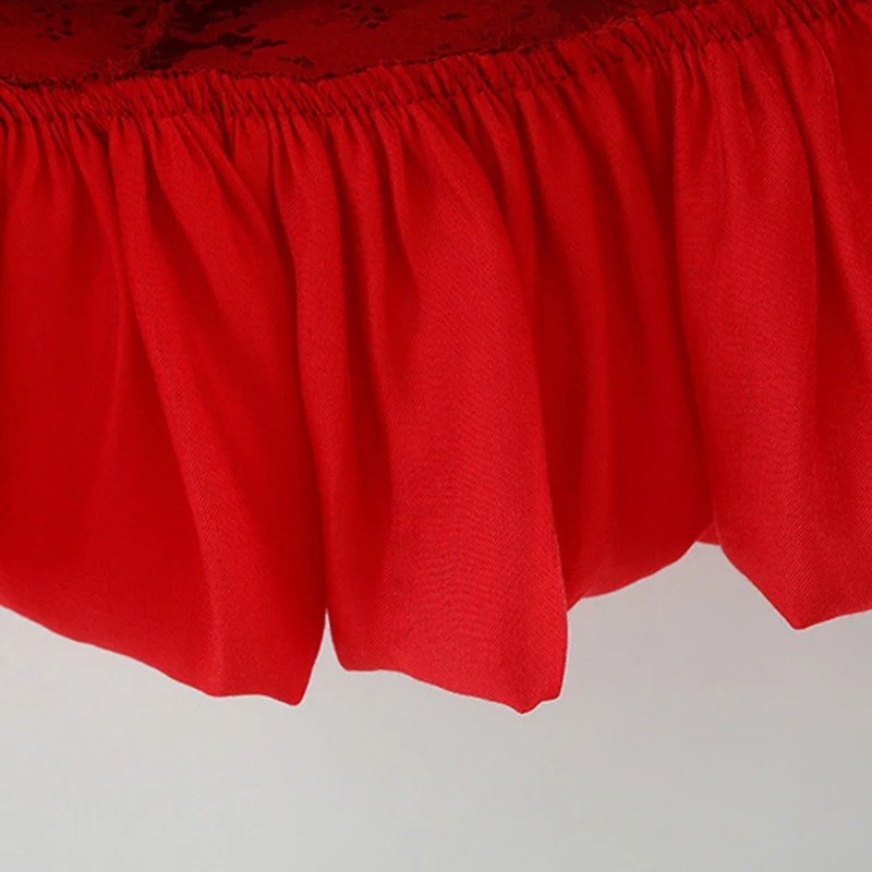 Baby Girl Elegant Traditional Style Red Party Dress (6 months to 3 years) for your ANGEL_img_6