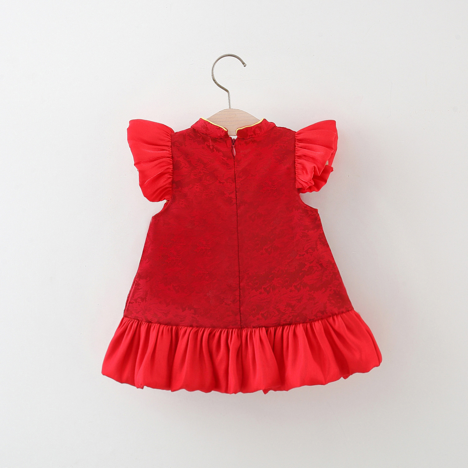 Baby Girl Elegant Traditional Style Red Party Dress (6 months to 3 years) for your ANGEL_img_2