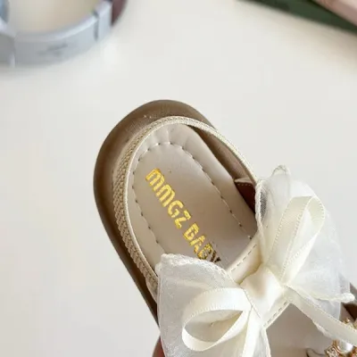 Baby Girl Summer Cute Soft Bow Pearl Sandals (1.5 to 5 years)_img_8