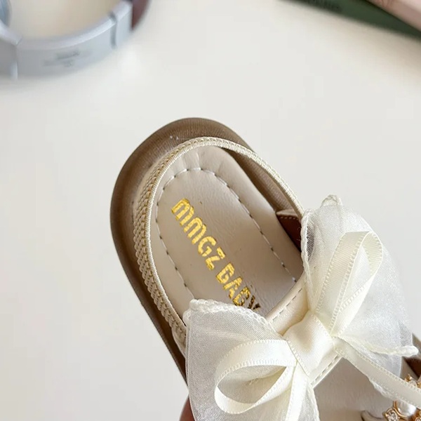 Baby Girl Summer Cute Soft Bow Pearl Sandals (1.5 to 5 years)_img_8
