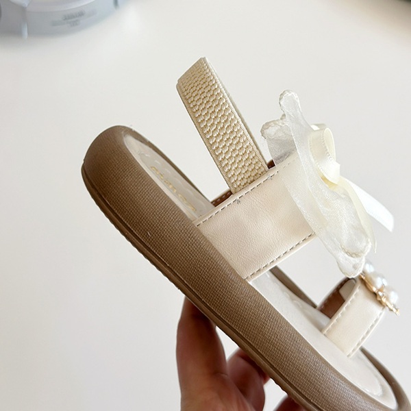 Baby Girl Summer Cute Soft Bow Pearl Sandals (1.5 to 5 years)_img_9