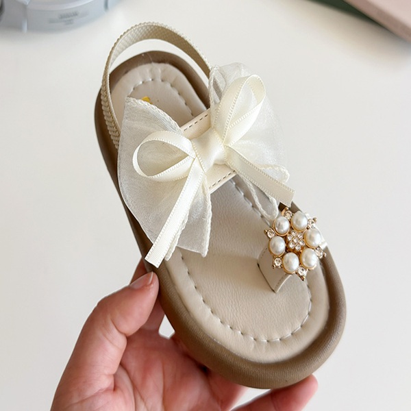 Baby Girl Summer Cute Soft Bow Pearl Sandals (1.5 to 5 years)_img_6