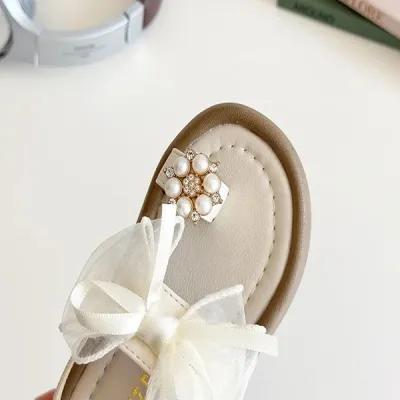 Baby Girl Summer Cute Soft Bow Pearl Sandals (1.5 to 5 years)_img_7