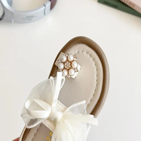 Baby Girl Summer Cute Soft Bow Pearl Sandals (1.5 to 5 years)_img_7