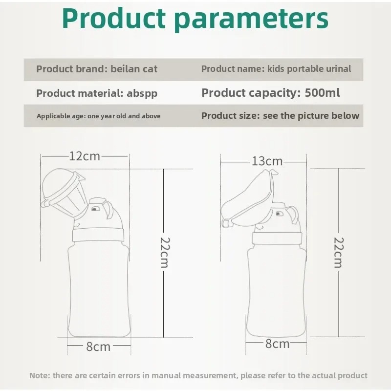 Baby Portable Urinal Leakproof Kids Travel Outdoor Urine Bottle for Boys & Girls_img_5