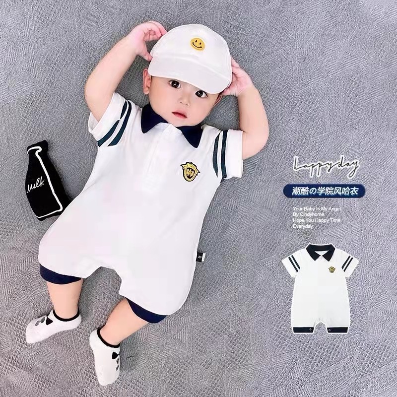 Baby Summer Cotton Sailor Romper Dress Only (0 to 18 months)