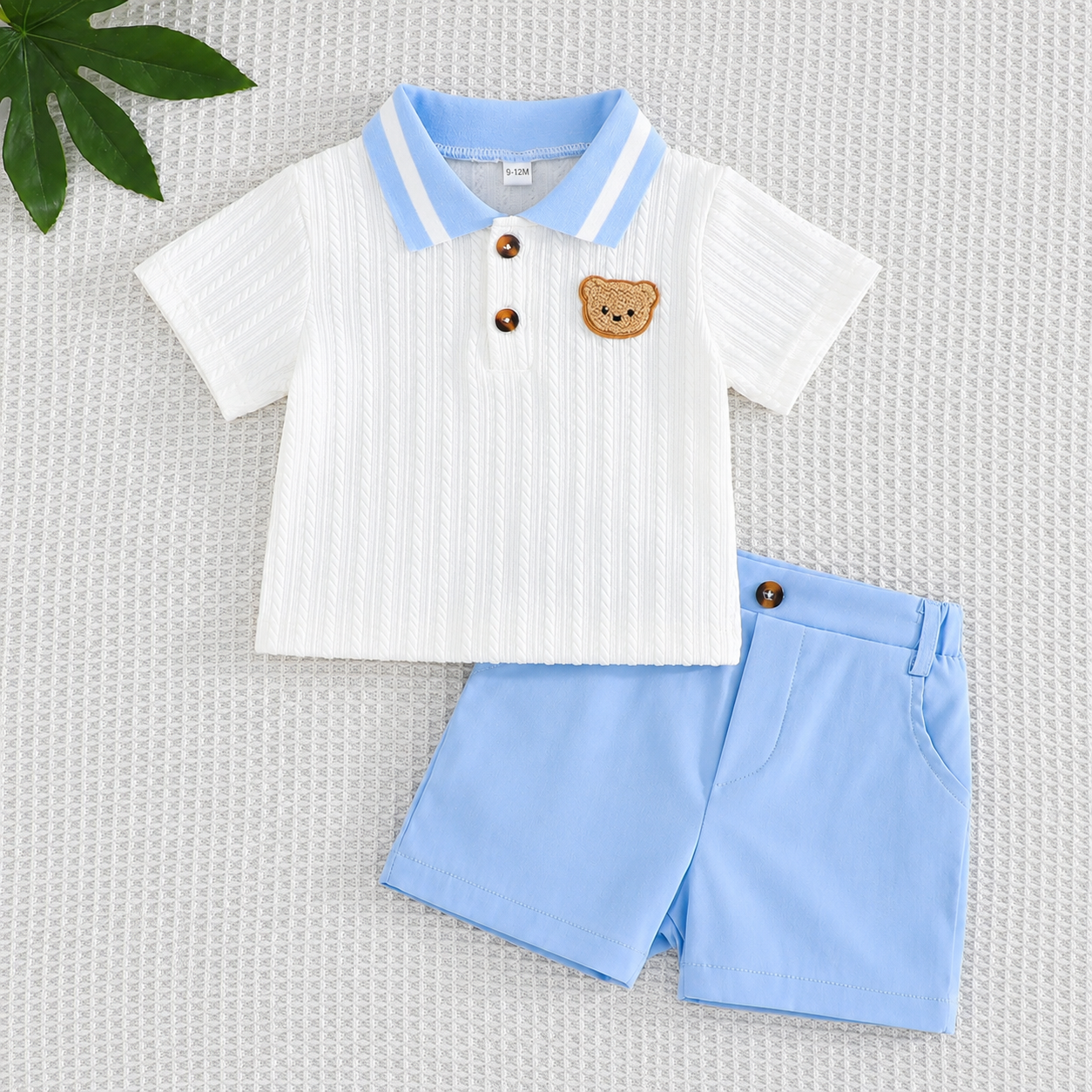 Baby Boys Summer Casual Polo Shirt & Shorts Set (3–24 Months)_img_4
