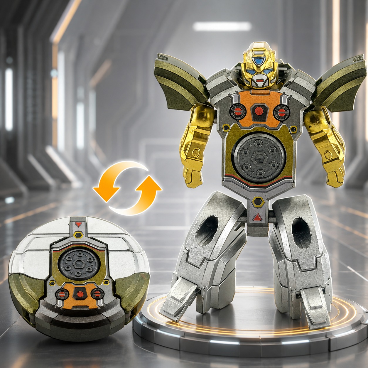 2-In-1 Transforming Robot Disc Toy For Kids | Robot & Disc Mode_img_4