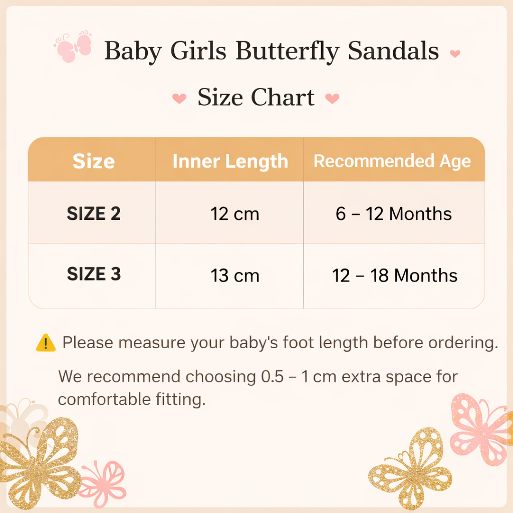 Baby Girls Summer Butterfly Anti Slip Sandals (6 to 18 months)_img_4