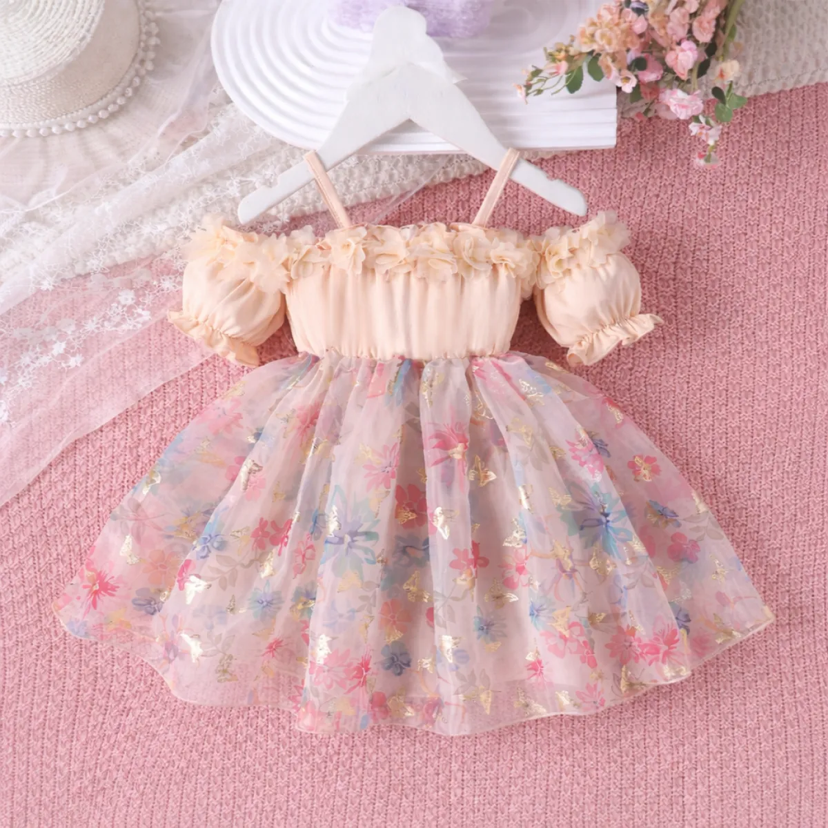 Baby Girl Floral Off Shoulder Princess Dress (1.5 to 6 years) for your ANGEL