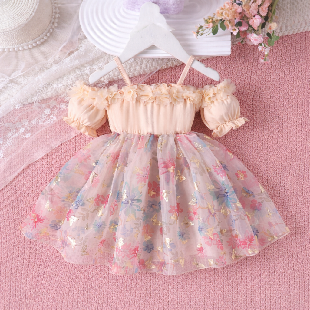 Baby Girl Floral Off Shoulder Princess Dress (1.5 to 6 years) for your ANGEL