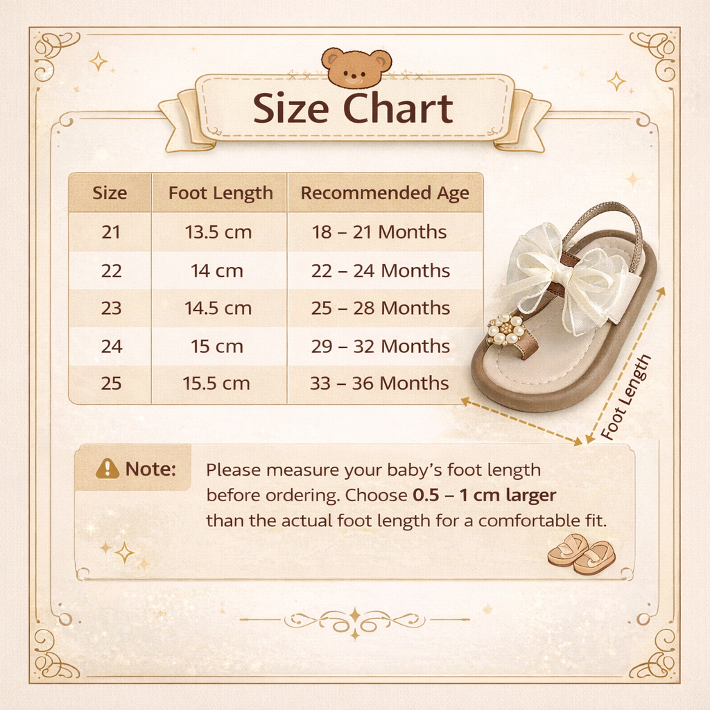 Baby Girl Summer Cute Soft Bow Pearl Sandals (1.5 to 5 years)_img_11