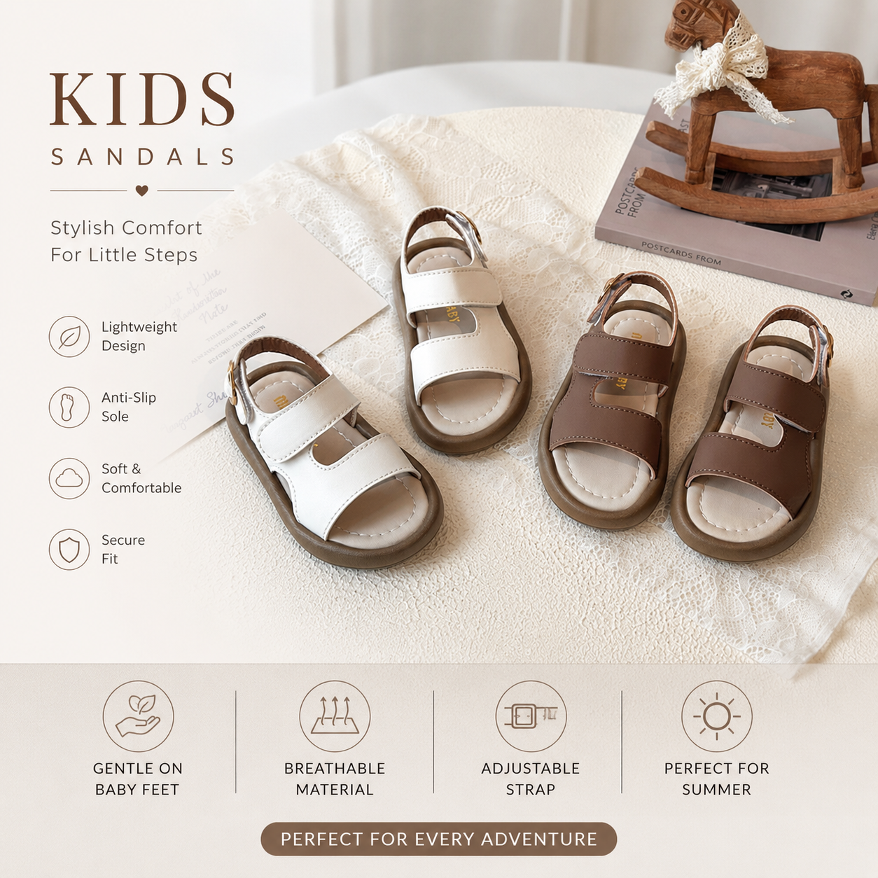Kids Summer Stylish Soft Comfortable Open-Toe Beach Sandals (1.5 to 6 years)_img_1