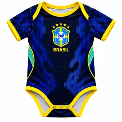 Baby Brazil World Cup 2026 Home/ Away Jersey Romper Dress - Soft Cotton Football Jersey Bodysuit (0 to 12 months)_img_4