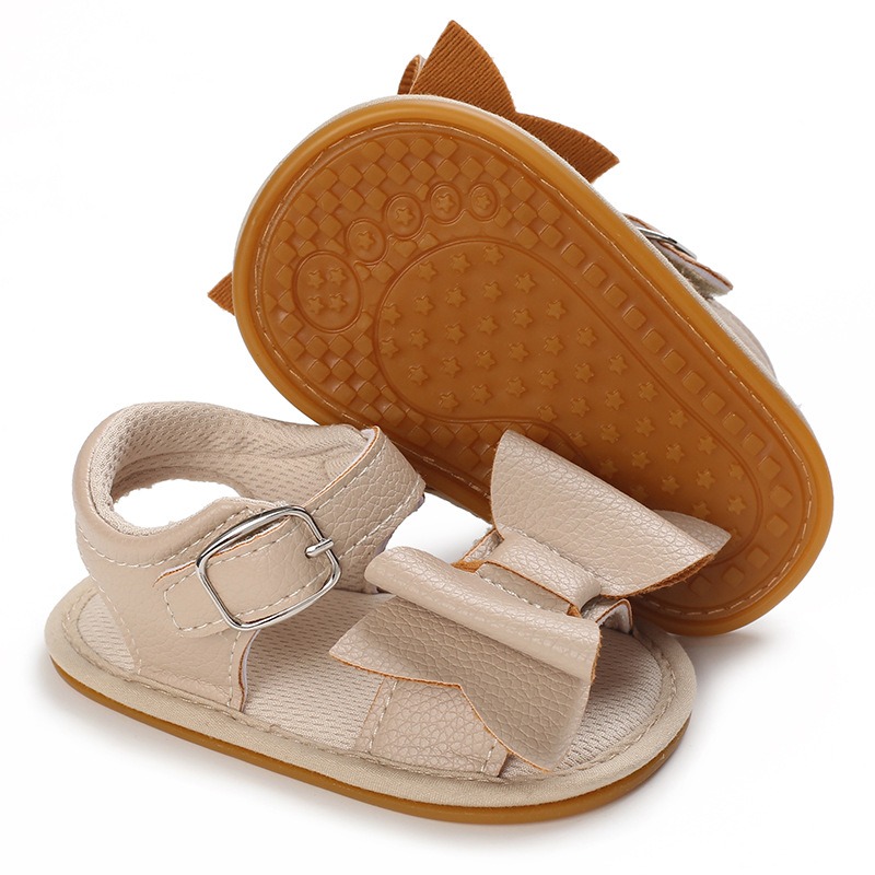 Baby Girls Bow Soft Anti-Slip First Walker Sandals (6 to 18 months)_img_3