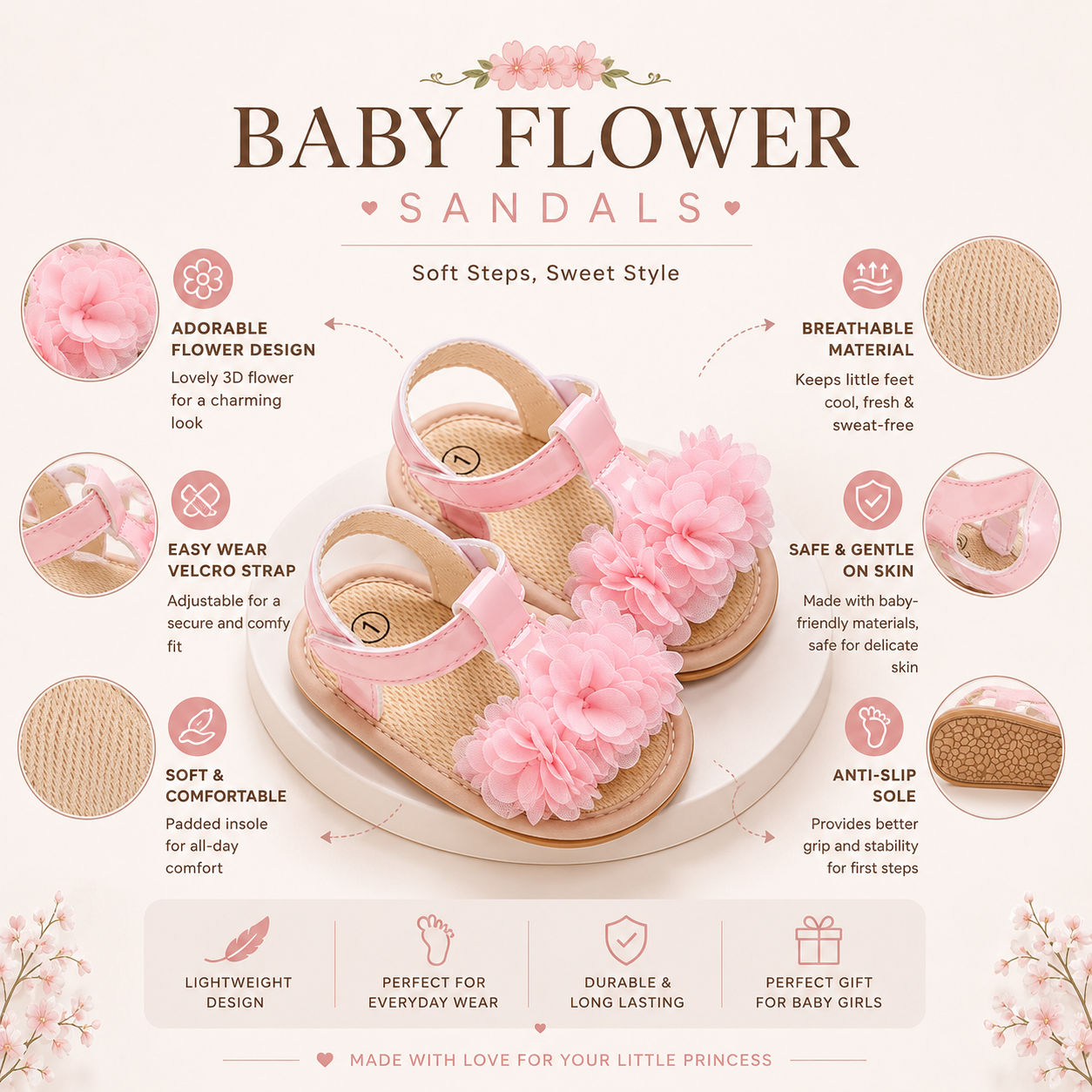Baby Girls Soft Anti-Slip First Walker Flower Sandals (6–18 Months)_img_1