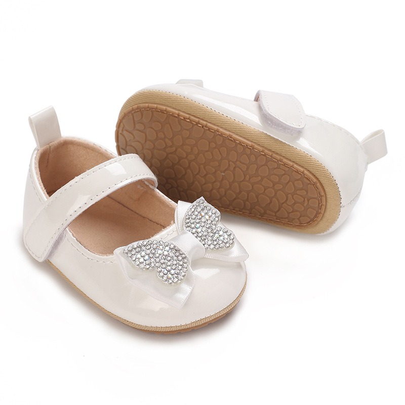 Baby Girls Butterfly Bow Soft Anti-Slip Princess Party Shoes (0 to 12 months)_img_2