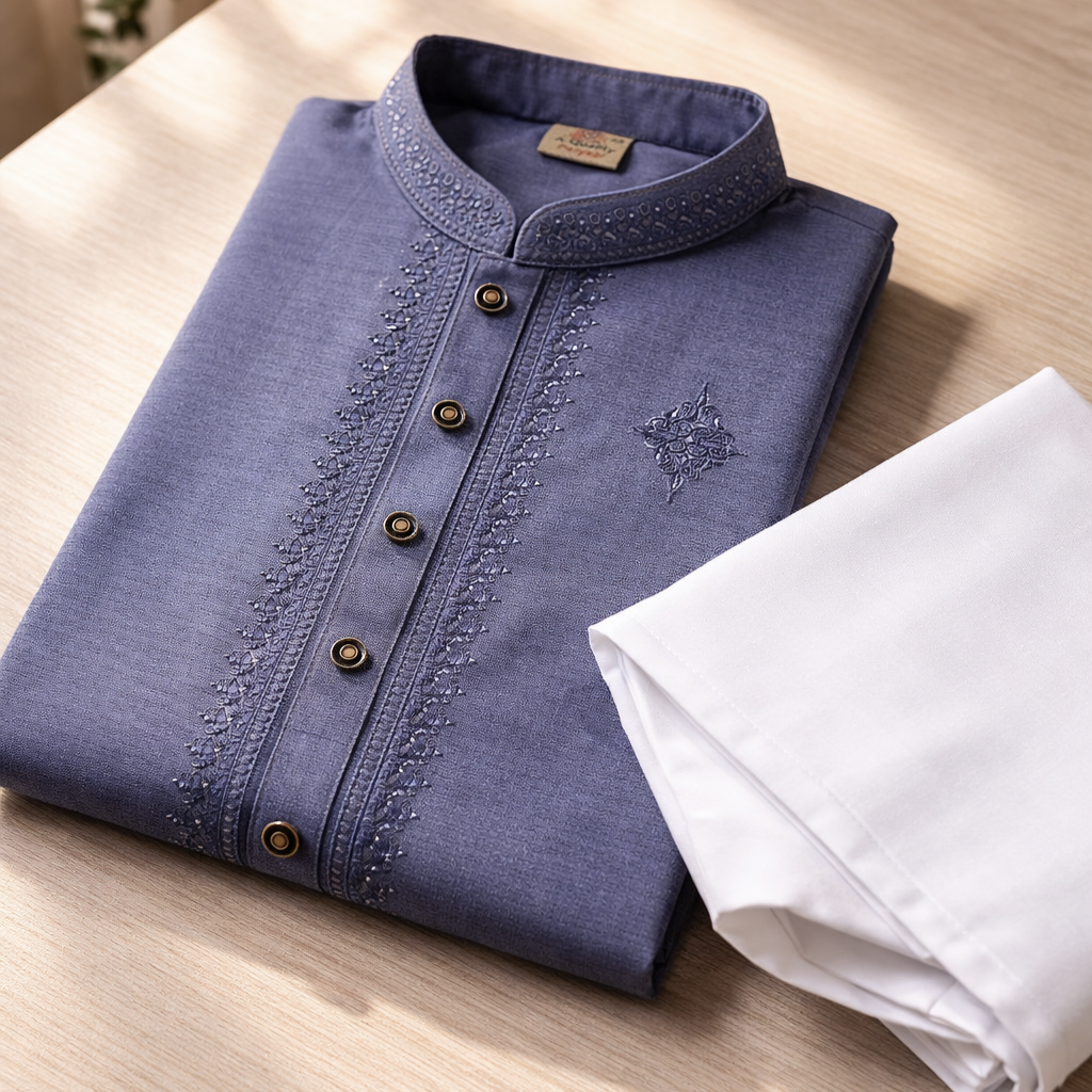 Kids Boy Premium Elegant China Cotton EID Panjabi with Pant (2 to 8 years)_img_5