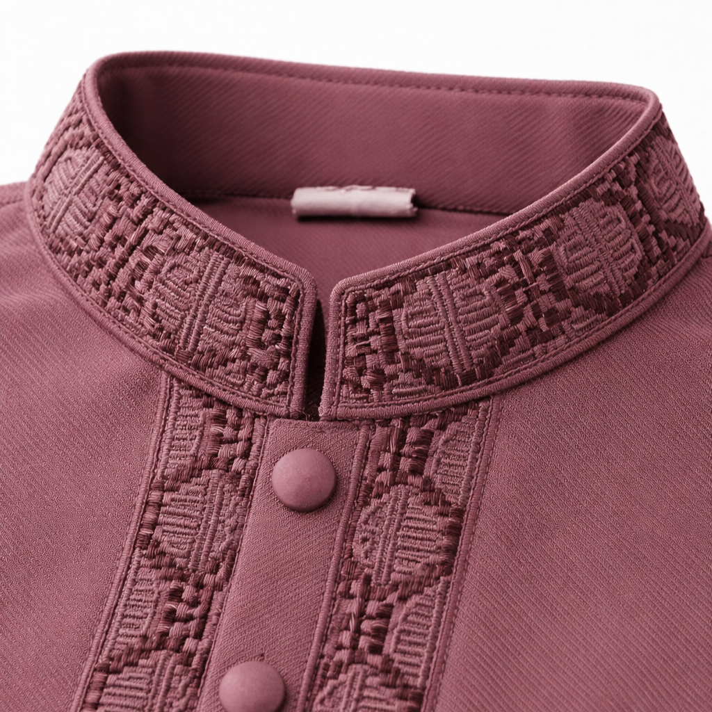 Kids Boy Premium Elegant China Vangchur Saffron EID Panjabi with Pant (2 to 8 years)_img_6