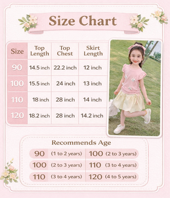 Kids Girls Summer Outfit Set Cute Duck Appliqué Top with Tulle Skirt Set (1 to 5 years) for your ANGEL_img_10