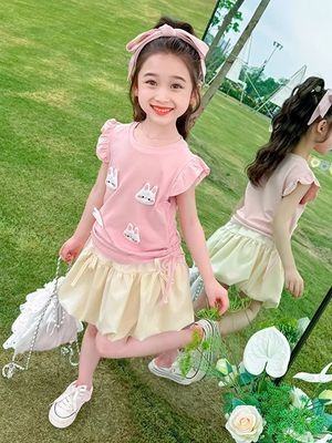 Kids Girls Summer Outfit Set Cute Duck Appliqué Top with Tulle Skirt Set (1 to 5 years) for your ANGEL