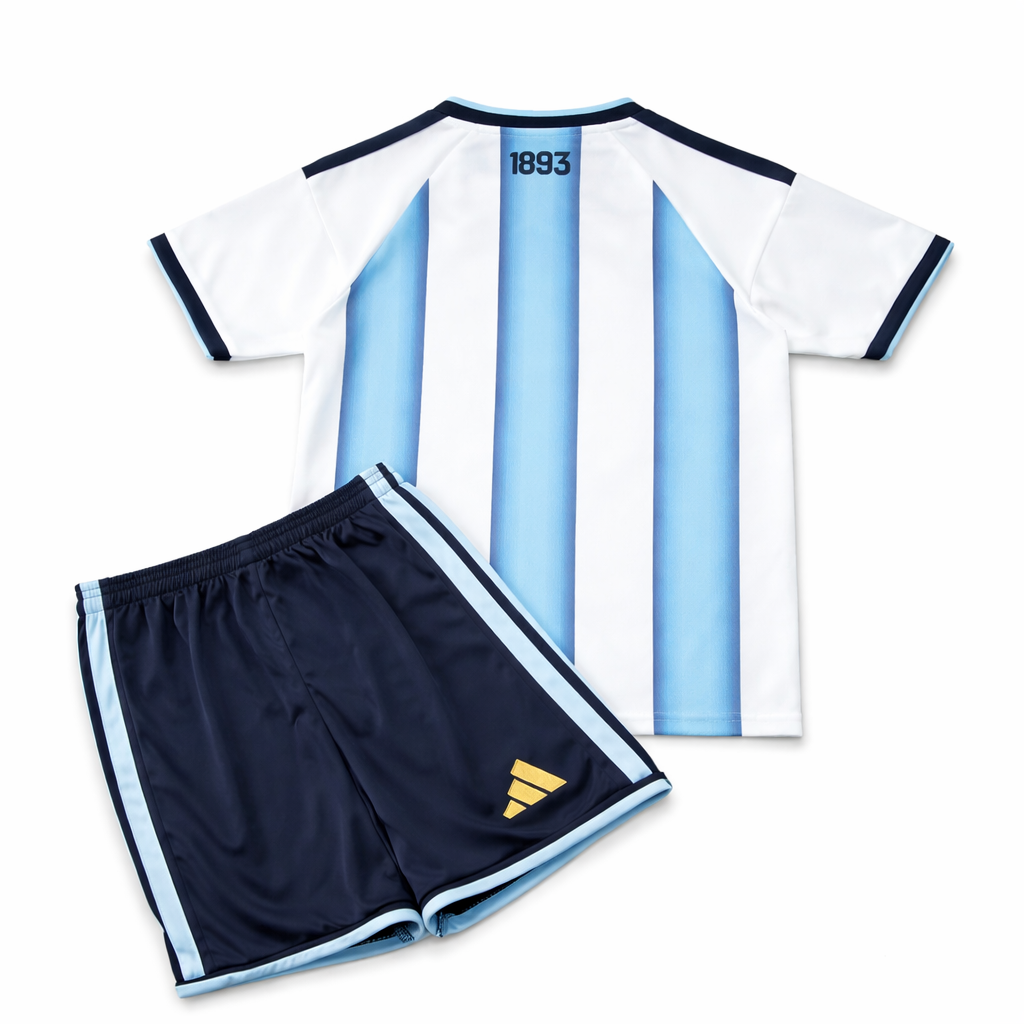 PRE-ORDER - Kids Boy Premium Argentina Football World Cup 2026 Jersey Set (1 to 6 years)_img_2