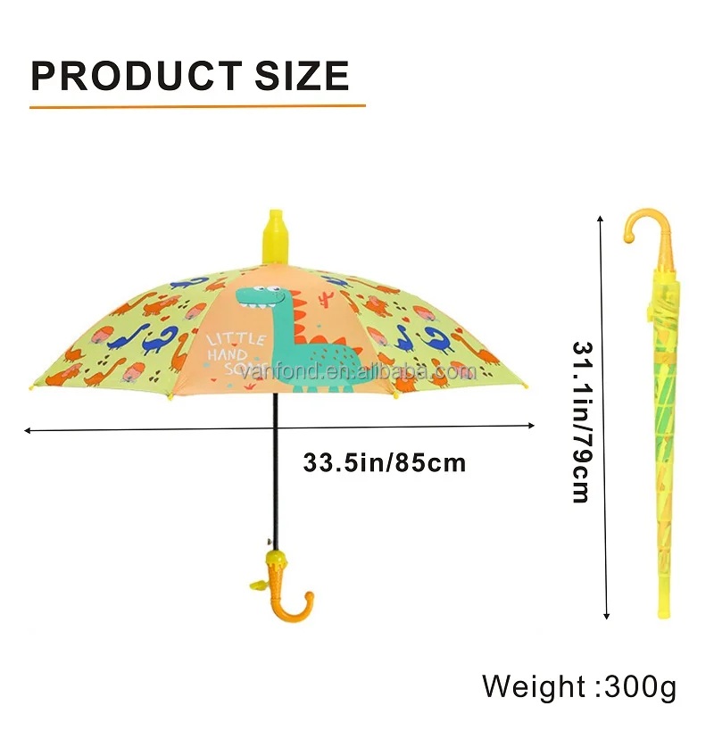 Kids Cartoon Printed Umbrella for Boys & Girls – Waterproof, UV Protection, Transparent Cover Safety Umbrella_img_10