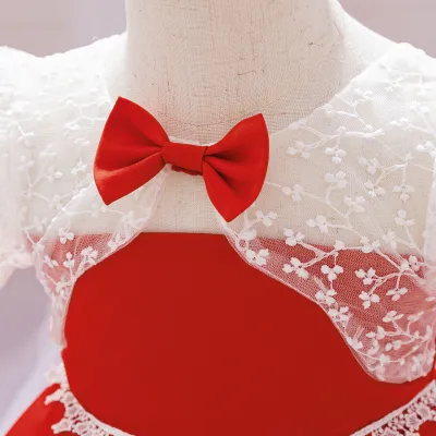 Kids Girls Luxury Red Princess Party Dress (6 months to 3 years) for your ANGEL_img_5
