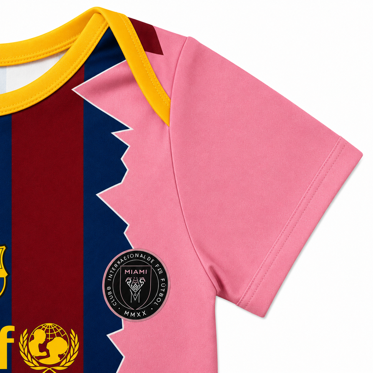 Baby Lionel Messi (LM10) Fusion Football Jersey Romper - Soft Cotton Football Jersey Bodysuit (0 to 12 months)_img_5