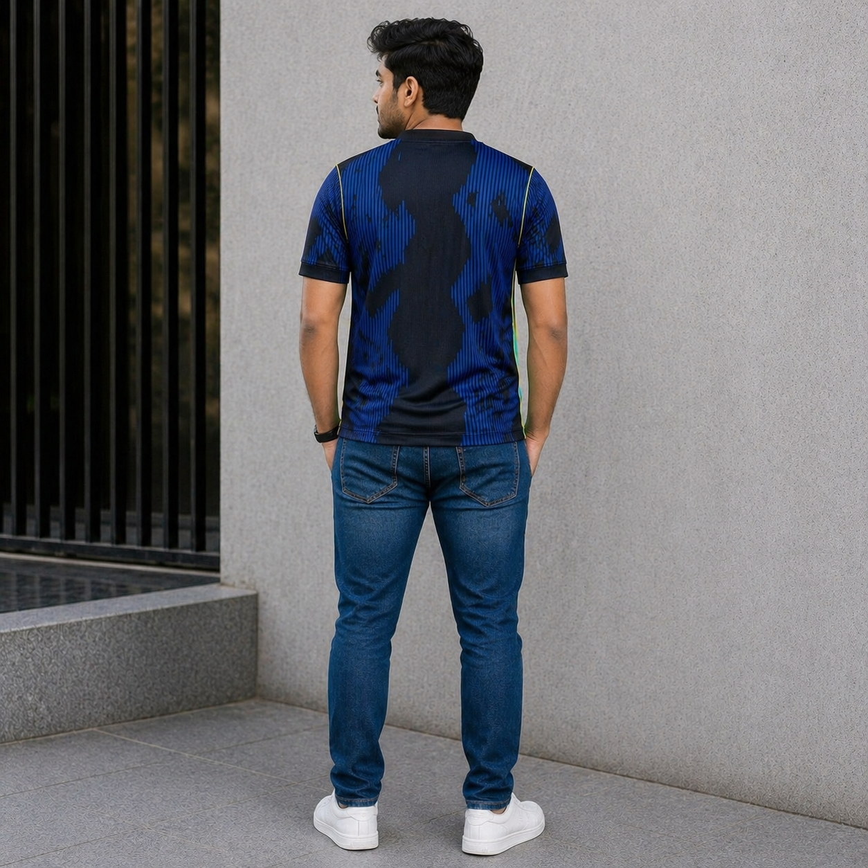 Men's Brazil Football World Cup 2026 Dri-FIT Away Jersey – Breathable Premium Blue Brasil Football Official Jersey_img_2