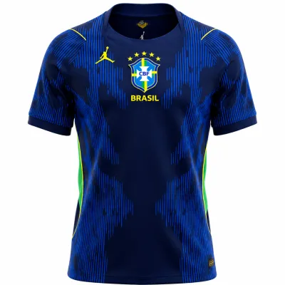 Men's Brazil Football World Cup 2026 Dri-FIT Away Jersey – Breathable Premium Blue Brasil Football Official Jersey_img_5
