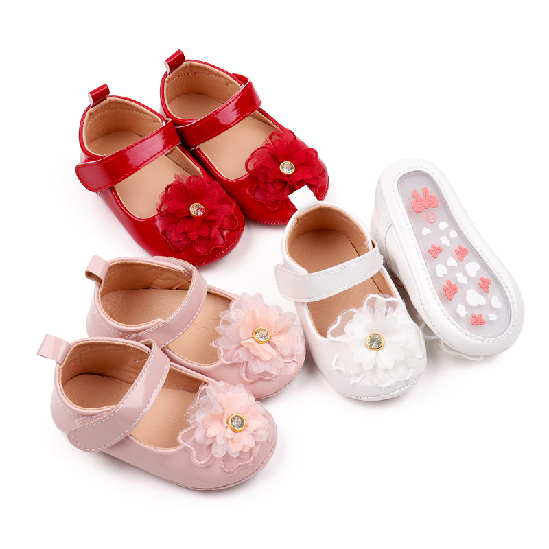 Baby Girl Flower Soft Comfortable Anti-Slip Party Shoe (0 to 15 months) for ANGEL_img_0