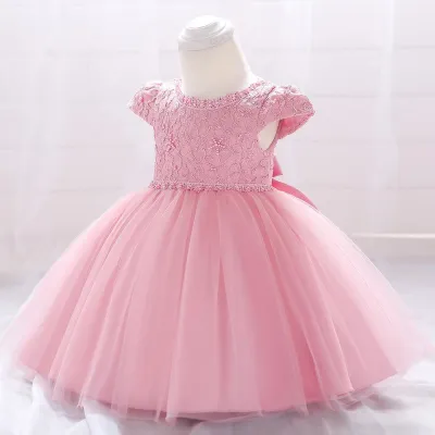 Kids Girls Lace Tulle Elegant Princess Party Dress ( 6 to 24 months)_img_5