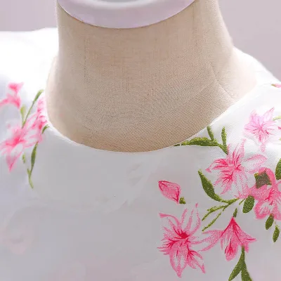 Kids Girls Floral Printed Princess Sleeveless Tulle Party Dress (2 to 6 years)_img_6