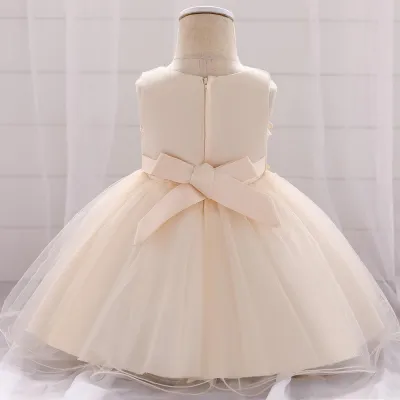 Kids Girls Elegant Princess Butterfly Embroidery Party Dress ( 6 to 24 months)_img_7