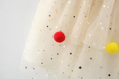 Baby Girl Flying Sleeves Red Heart Tulle Summer Princess Dress (6 months to 3 years)_img_2