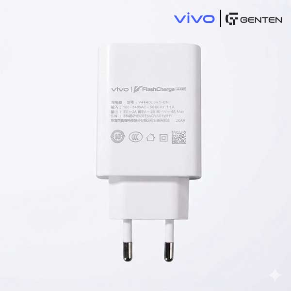 ViVO 44W Flash charger EU and 6A Data CableProduct HighlightsBrand: ViVOModel: vivo 44W and Data CableMax. Output Power:44WViVO Flash Charge SupportRated Current : 6A 80W (MAX)_img_2