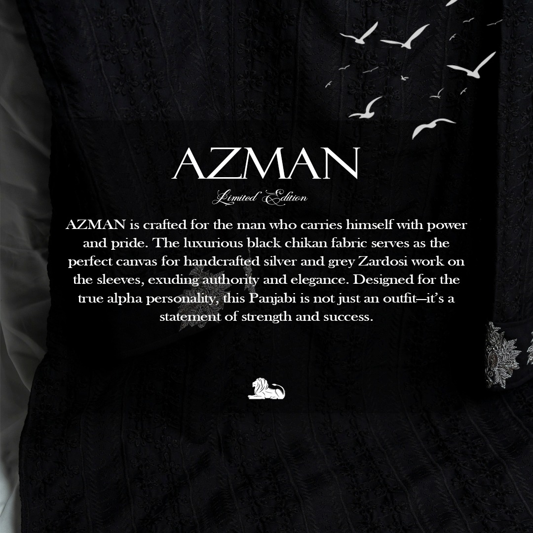 AZMAN– “BLACK X EMBROIDERY X ZARDOSI ” - Image 4
