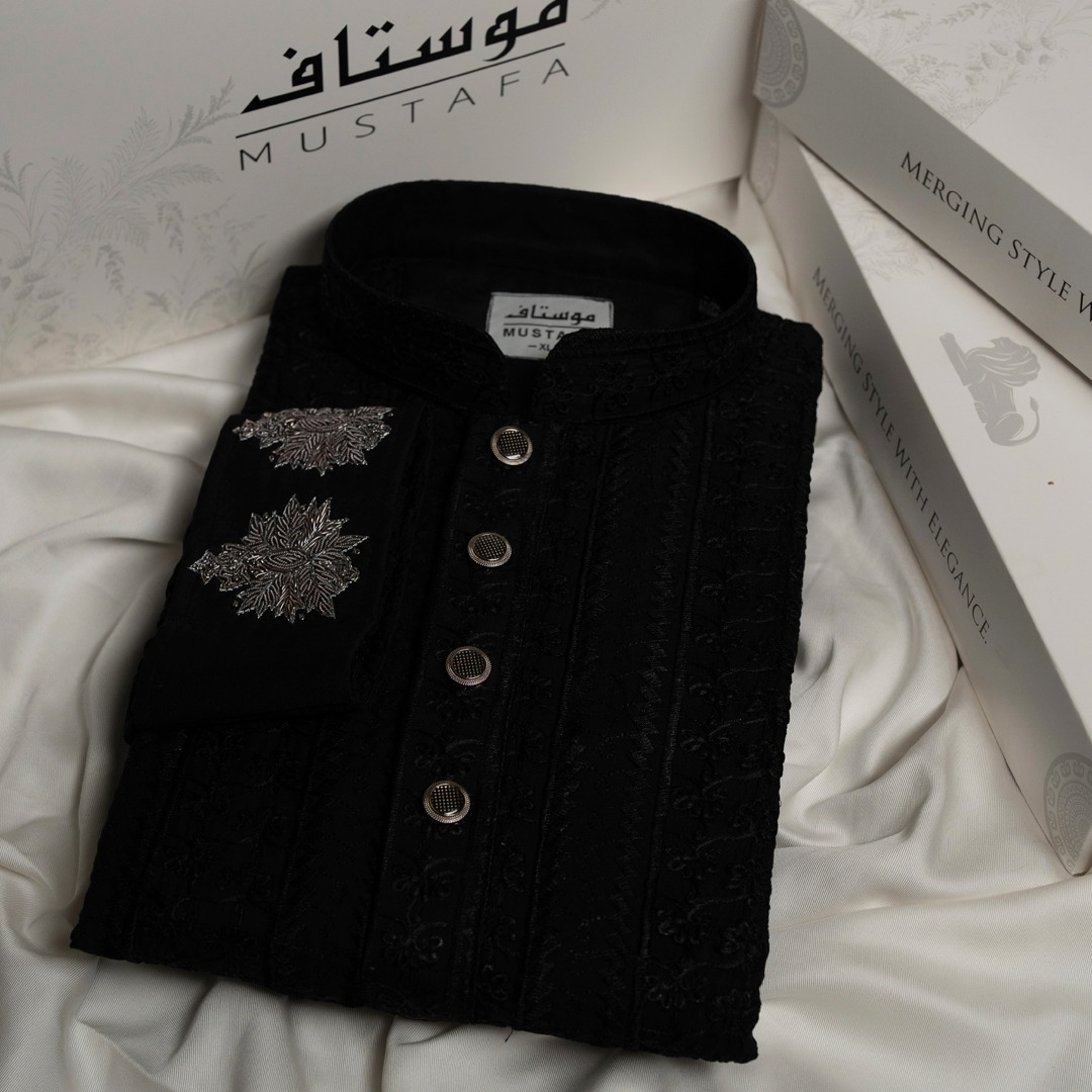 AZMAN– “BLACK X EMBROIDERY X ZARDOSI ” - Image 1