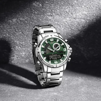 Naviforce 9257 For Men (Silver Green)_img_1